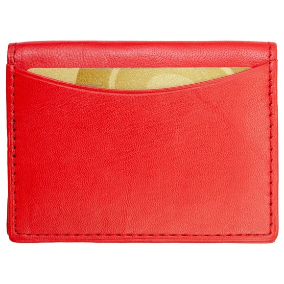 Men Genuine Leather Bifold Credit Card Case with RFID Blocking - Picture 4 of 7